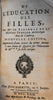 Fenelon Education of Women 1729 French book lovely gilt leather binding