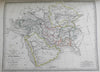World Atlas 1842 Geography Malte Brun folio book w/ 74 maps modern & ancient