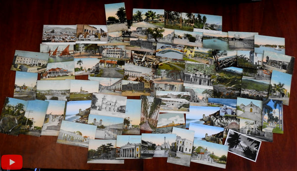 Caribbean Porto Rico Mexico c.1900-20's Lot of 68 vintage postcards nice views