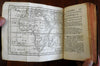 Pocket World Atlas 1749 Universal Geography leather book 18 maps Calif Island