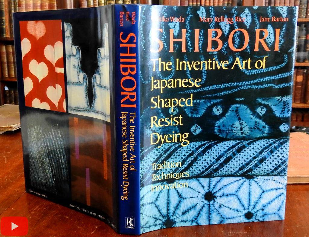 Japanese Shibori Shaped Resist Dyeing Fabric 1983 Wada book lovely 1st Edition