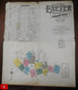 Exeter NH Atlas 1913 Sanborn Insurance complete w/ 14 large detailed maps