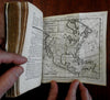 World gazetteer 1783 Vaugondy 15 folding maps pocket atlas Buffier rare book