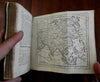 World gazetteer 1783 Vaugondy 15 folding maps pocket atlas Buffier rare book