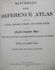 Mitchell World Atlas 1865 rare complete w/ 56 hand colored maps