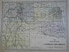 Mitchell World Atlas 1865 rare complete w/ 56 hand colored maps