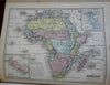 Mitchell World Atlas 1865 rare complete w/ 56 hand colored maps