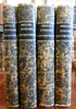 Millar History English Government 1803 rare 4 vol set in marbled paper bindings