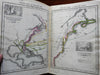 Emma Willard School Atlas 1828 complete rare book w/ 8 maps battles Indians etc.