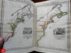 Emma Willard School Atlas 1828 complete rare book w/ 8 maps battles Indians etc.