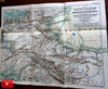 East Turkestan Pamir-Plateau Yarkund 1873-4 Sir Forsyth large detailed map & article
