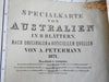 Northern Australia 1871 Petermann Meinicke 4 large detailed maps w/ article