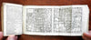 Rare pocket gazeteer almanac geographical atlas w/ maps 1783 Paris North America
