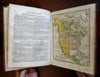 American Atlas & Geography Book 1833 Blake and Hazen Morse 12 color maps