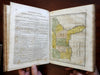 American Atlas & Geography Book 1833 Blake and Hazen Morse 12 color maps