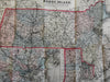 Pocket map 1861 E.P. Dutton Massachusetts & Rhode Island Colton rare fine