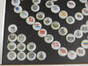 World Flags & state seals c.1890's-1902 Tobacco pin collection Framed lot of 110