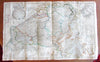 Belgium c.1720-30 Moll huge wall map Catholic Low Country decorative