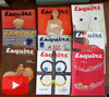 Esquire magazine lot x 9 ads Petty pin-ups color male culture excellent