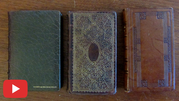 Leather bindings c.1908-1912 pocket sized Grolier 3 lovely books