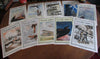 early Aviation Airplanes 1918-20 Magazine covers lot x 10 great images