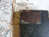 John Cary 1821 Cheshire Co. England UK linen-backed folding pocket map