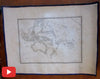 Oceania Australia Pacific 1820 New Holland Brue old map