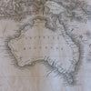 Oceania Australia Pacific 1820 New Holland Brue old map