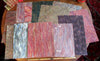 Marbled paper lot 12 folio sheets c.1830-1890's European American large fine