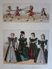 Racinet large folio costume prints lot x 20 colorful images fashion style dress