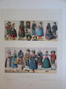 Racinet large folio costume prints lot x 20 colorful images fashion style dress