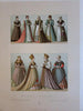 Racinet large folio costume prints lot x 20 colorful images fashion style dress