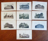 Washington D.C. c.1900 old print lot x 10 U.S. gov buildings Capitol PO Library