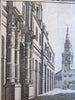 London England architecture prints views c.1780's lot x 7 old prints buildings