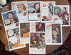 Lucky Strike vintage tobacco advertising 1937-1939 lot x 10 movie stars