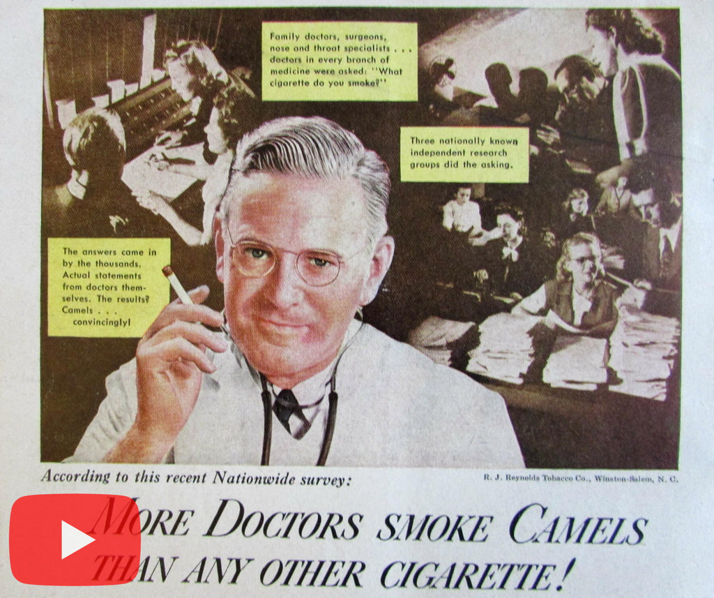 old cigarette advertising Vintage Ads: a Lucky Instead of a Sweet Old vintage tobacco / cigarette
