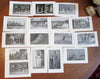 India culture Ceylon Ethnography 1909 lot x 16 old prints views interesting