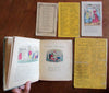 Juvenile books McLoughlin Burgess c.1850-60's era childrens lot x 5 hand colored