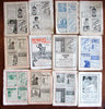 Children's Magazines 1903-1908 Illustrated Little Folks advertising lot x 12 issues