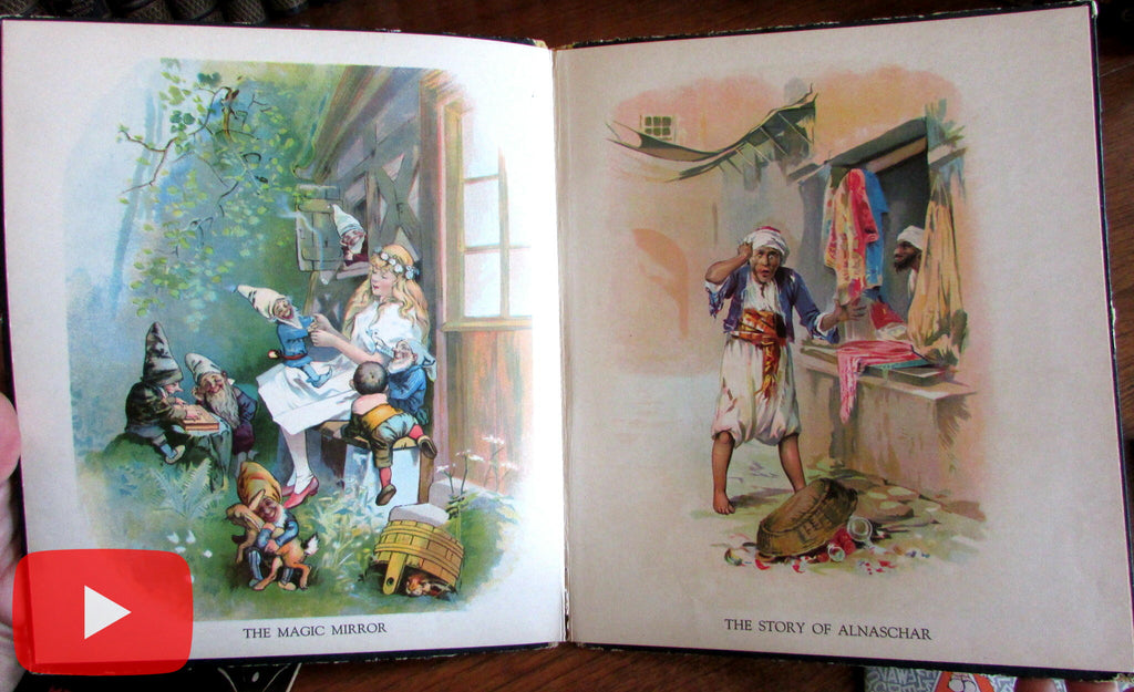 Children's Books 1910-1930's era colorful lot x 10 old books Art Nouveau Deco
