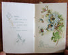 Chromolithography ephemera lot x 12 items booklets color printing flowers