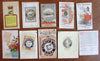 Advertising promotional ephemera c.1880-1920 lot x 10 items color litho paper