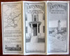 Portsmouth New Hampshire lot x 12 items maps brochures c.1900-1960