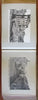 Rome Italy souvenir photo book 19th century vellum 60 views
