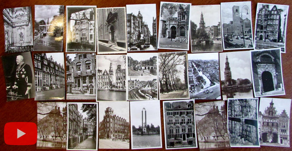 Holland Amsterdam city views lot x 26 postcards real photo nice details