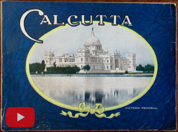 Calcutta India c.1910 city view tourist visitor guide book excellent scarce