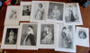 Beautiful women 19th century idealized beauty lot of 10 nice old prints