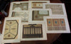 Decorative arts prints lot x 8 Daumont Lemercier c.1877-80's interior architecture