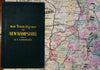 New Hampshire by D.L. Guernsey pocket map c. 1874 hand colored rare Lloyd