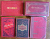 Germany 1880s Tourist photo books lot x 5 Wiesbaden Weimar Heidelberg 52 views